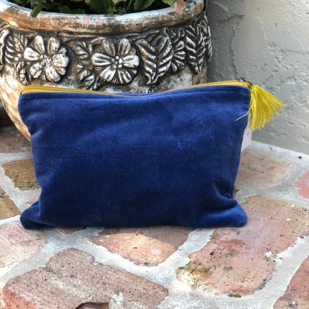 Velvet Pouch with Tassel